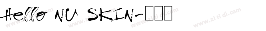 Hello NU SKIN字体转换